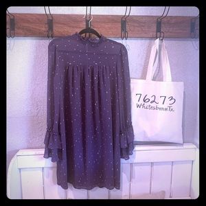 Kaari Blue Long Purple Blouse